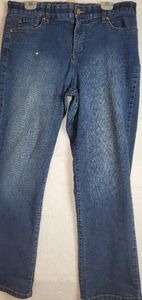 Kim Roger's Women's Size 16 Short Petite Straight Leg Blue Jeans